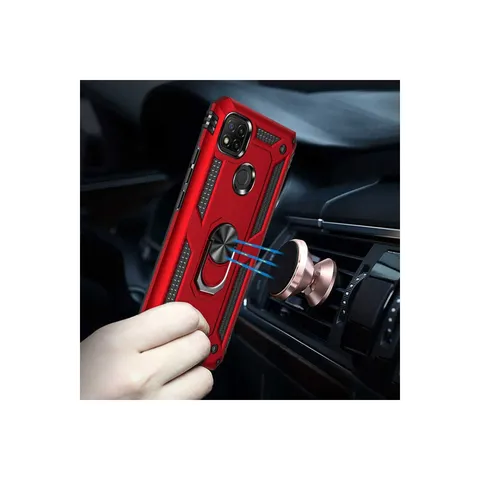 Xiaomi Redmi 9c Kılıf Sofya Yüzüklü Silikon Kapak - Gold