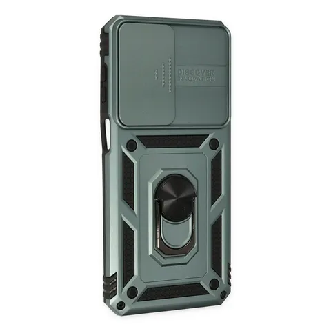 Samsung Galaxy M33 Kılıf Pars Lens Yüzüklü Silikon - Yeşil
