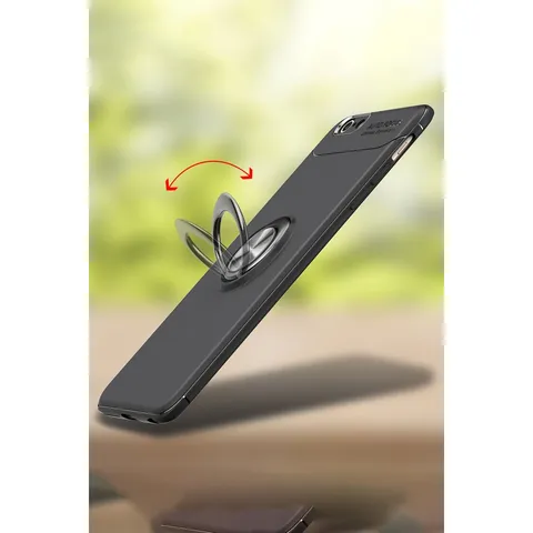 İphone 6 Kılıf Range Yüzüklü Silikon - Kırmızı