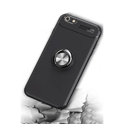 İphone 6 Kılıf Range Yüzüklü Silikon - Kırmızı