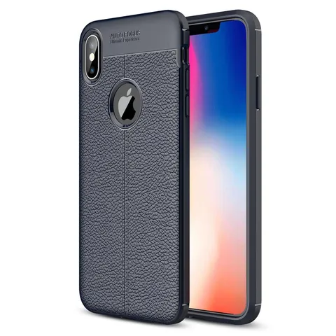İphone Xs Max Kılıf Auto Focus Kapak - Lacivert