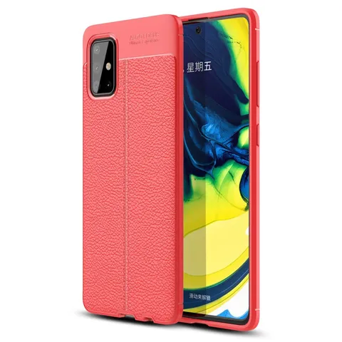 Samsung Galaxy A71 Kılıf Auto Focus Kapak - Kırmızı