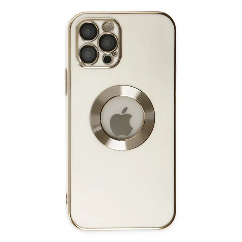 İphone 12 Pro Max Kılıf Store Silikon - Beyaz