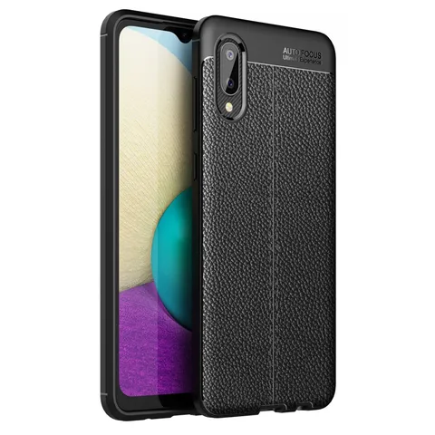 Samsung Galaxy A02 Kılıf Auto Focus Kapak - Siyah
