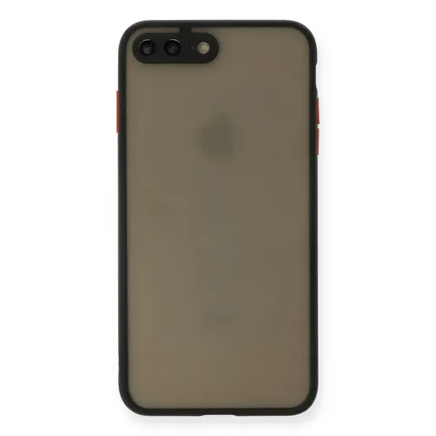 İphone 7 Plus Kılıf Montreal Silikon Kapak - Siyah