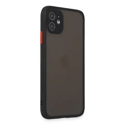 İphone 11 Kılıf Montreal Silikon Kapak - Siyah