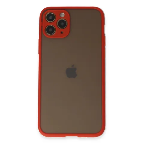 İphone 11 Pro Kılıf Montreal Silikon Kapak - Kırmızı