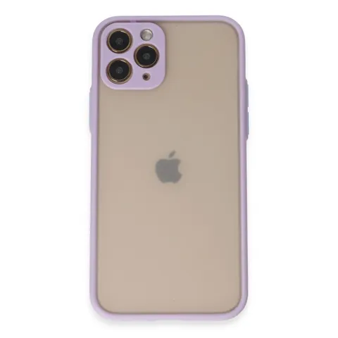 İphone 11 Pro Kılıf Montreal Silikon Kapak - Mor
