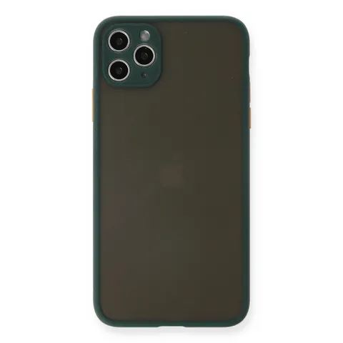 İphone 11 Pro Max Kılıf Montreal Silikon Kapak - Yeşil