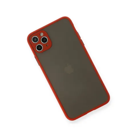 İphone 11 Pro Max Kılıf Montreal Silikon Kapak - Kırmızı