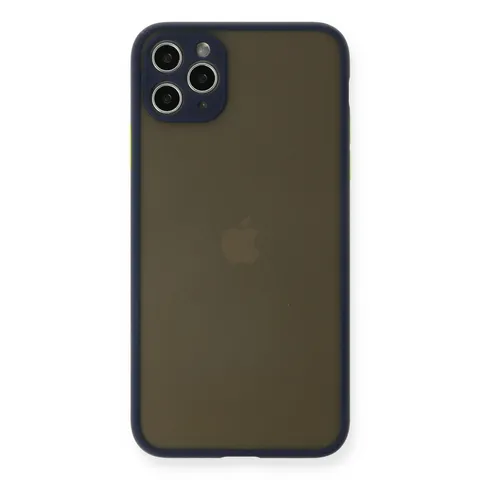İphone 11 Pro Max Kılıf Montreal Silikon Kapak - Lacivert