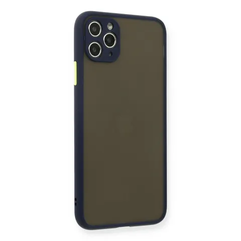 İphone 11 Pro Max Kılıf Montreal Silikon Kapak - Lacivert
