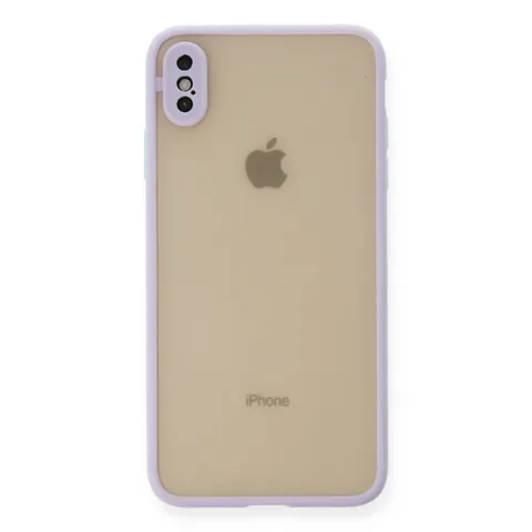 İphone X Kılıf Montreal Silikon Kapak - Mor