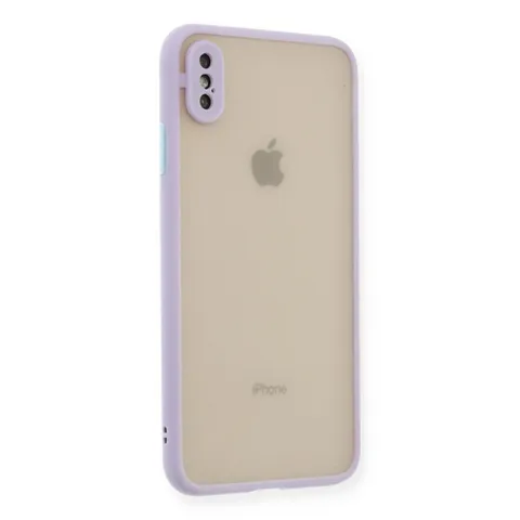 İphone X Kılıf Montreal Silikon Kapak - Mor