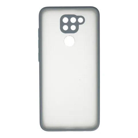 Xiaomi Redmi Note 9 Kılıf Montreal Silikon Kapak - Gri