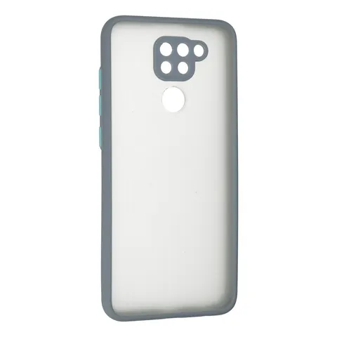 Xiaomi Redmi Note 9 Kılıf Montreal Silikon Kapak - Gri