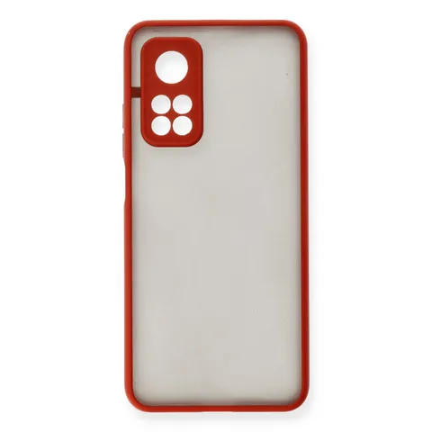 Xiaomi Mi 10t Kılıf Montreal Silikon Kapak - Kırmızı