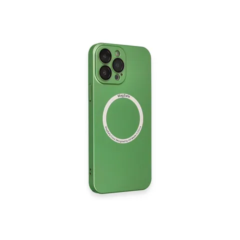 İphone 13 Pro Kılıf Jack Magneticsafe Lens Silikon - Yeşil