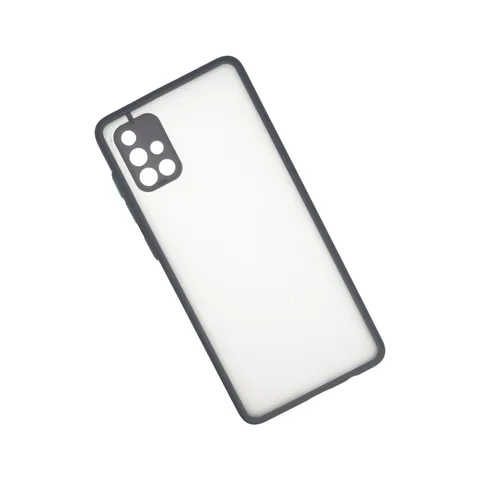 Samsung Galaxy A71 Kılıf Montreal Silikon Kapak - Gri