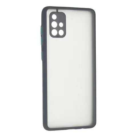 Samsung Galaxy A71 Kılıf Montreal Silikon Kapak - Gri