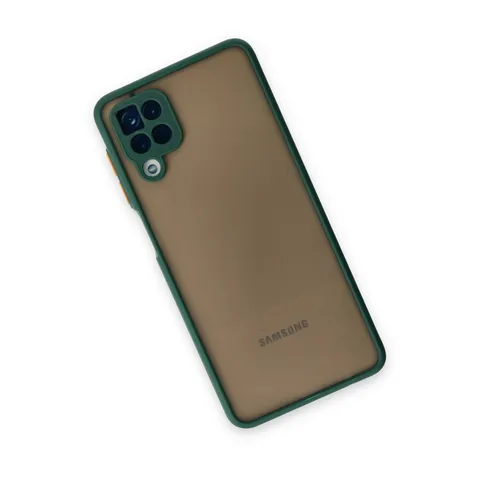 Samsung Galaxy A12 Kılıf Montreal Silikon Kapak - Yeşil