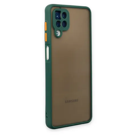 Samsung Galaxy A12 Kılıf Montreal Silikon Kapak - Yeşil
