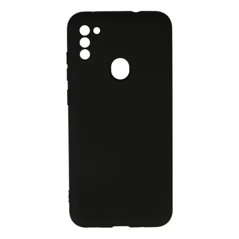 Samsung Galaxy A11 Kılıf Nano İçi Kadife Silikon - Siyah