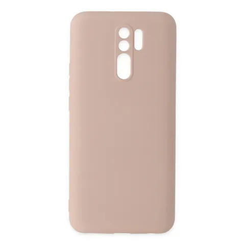 Xiaomi Redmi 9 Kılıf Nano İçi Kadife Silikon - Pudra