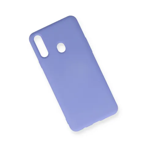 Samsung Galaxy A20s Kılıf Nano İçi Kadife Silikon - Lila