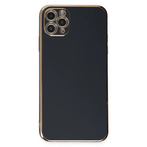 İphone 11 Pro Max Kılıf Volet Silikon - Siyah