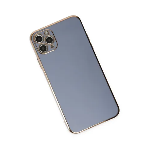İphone 11 Pro Max Kılıf Volet Silikon - Mavi