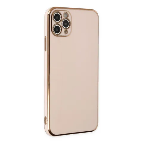 İphone 11 Pro Max Kılıf Volet Silikon - Pembe