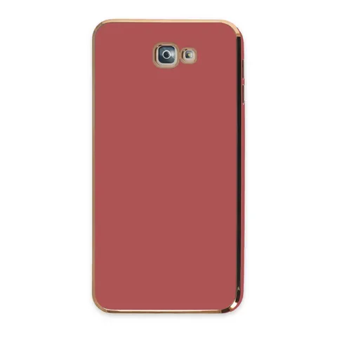 Samsung Galaxy J7 Prime Kılıf Volet Silikon - Kırmızı