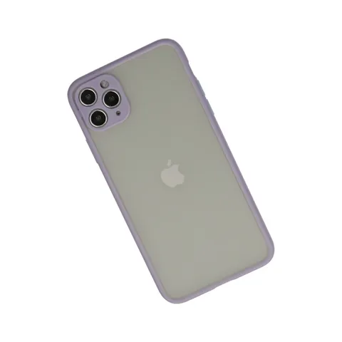 İphone 12 Pro Kılıf Montreal Silikon Kapak - Mor