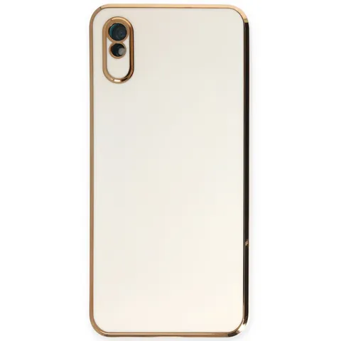 Xiaomi Redmi 9a Kılıf Volet Silikon - Beyaz