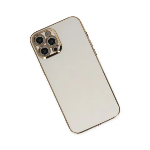 İphone 12 Pro Max Kılıf Volet Silikon - Beyaz