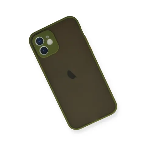 İphone 12 Mini Kılıf Montreal Silikon Kapak - Açık Yeşil