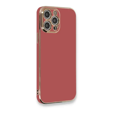 İphone 12 Pro Max Kılıf Volet Silikon - Kırmızı