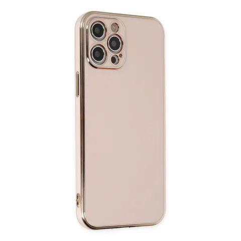 İphone 12 Pro Max Kılıf Volet Silikon - Pembe