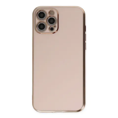 İphone 12 Pro Max Kılıf Volet Silikon - Pembe