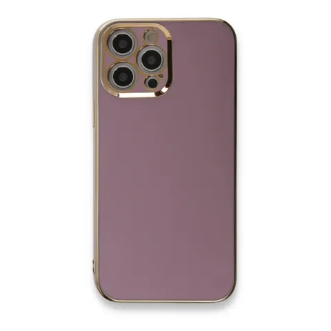 İphone 12 Pro Max Kılıf Volet Silikon - Mor
