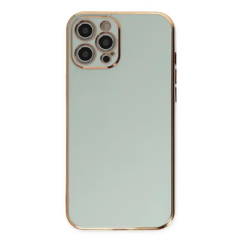 İphone 12 Pro Max Kılıf Volet Silikon - Açık Yeşil