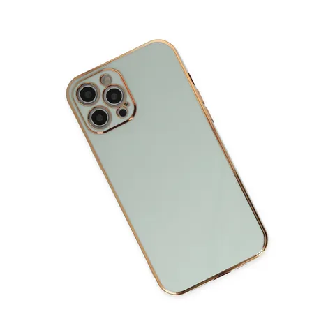 İphone 12 Pro Max Kılıf Volet Silikon - Açık Yeşil