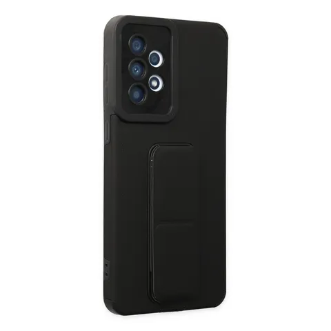 Samsung Galaxy A33 5g Kılıf Mega Standlı Silikon - Siyah