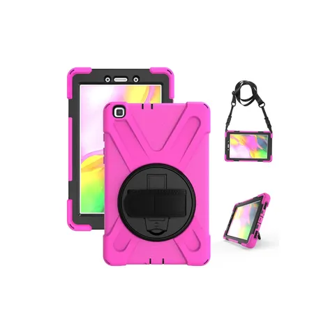 Samsung Galaxy T290 Tab A 8 Kılıf Amazing Tablet Kapak - Pembe