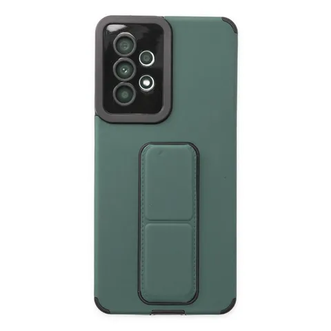 Samsung Galaxy A53 5g Kılıf Mega Standlı Silikon - Yeşil