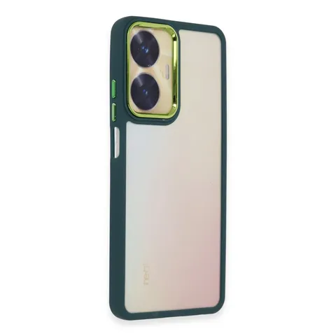 Realme C55 Kılıf Dora Kapak - Haki Yeşil