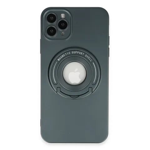 İphone 12 Pro Kılıf Lukka Magneticsafe Kapak - Koyu Yeşil