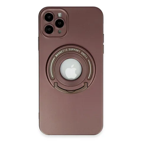 İphone 12 Pro Kılıf Lukka Magneticsafe Kapak - Kahverengi