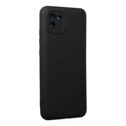 Samsung Galaxy A03 Kılıf Nano İçi Kadife Silikon - Siyah